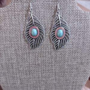 Ancient Silver Vintage Geometric Earrings